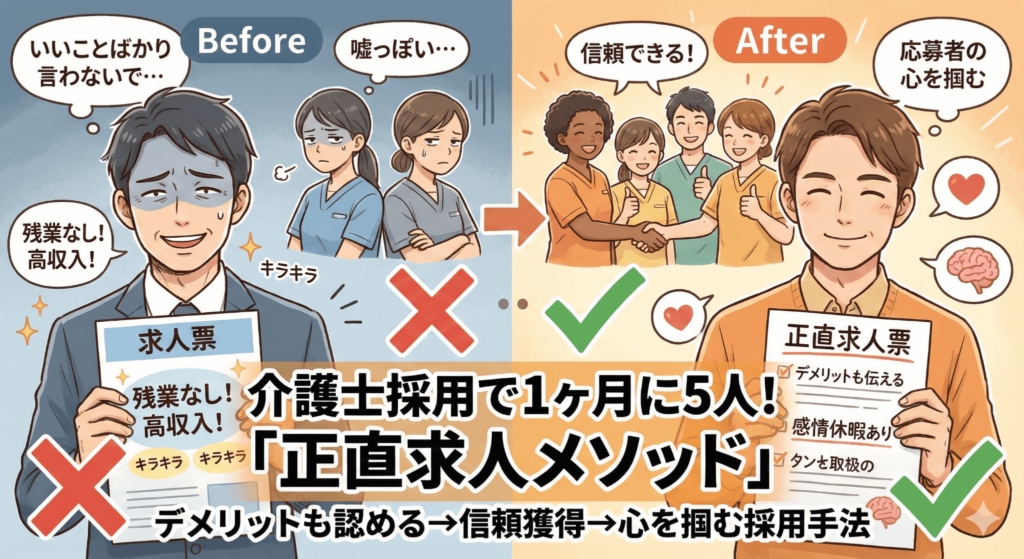 1ヶ月で5人の採用に成功した「正直求人メソッド」完全ガイド