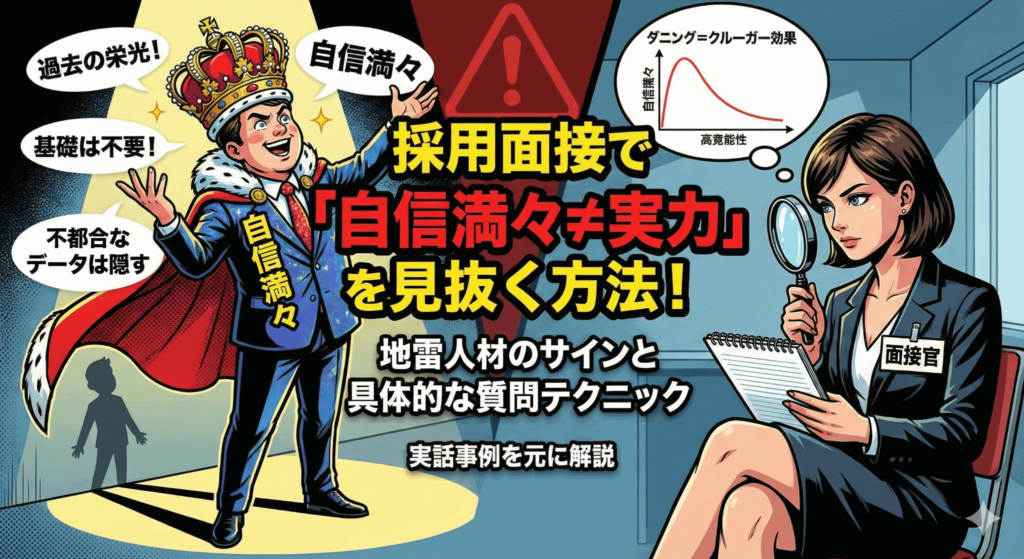 【採用で失敗しない】プライドだけ高くて仕事ができない「地雷人材」を面接で見抜く5つのサインと具体的対策